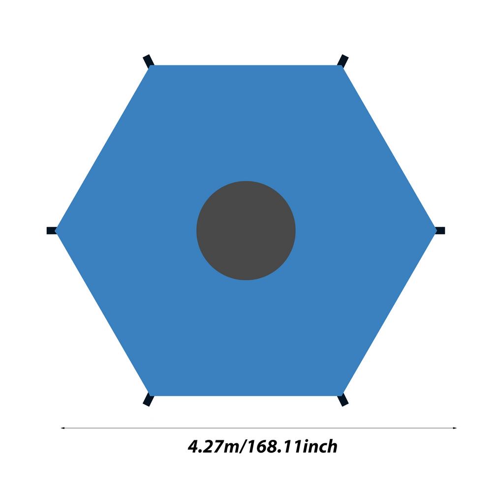 Trampoline Shade Anti-UV Trampolines Sunshade Easy To Install Trampoline Top Cover For Outdoor Playground Trampolines Sunshade
