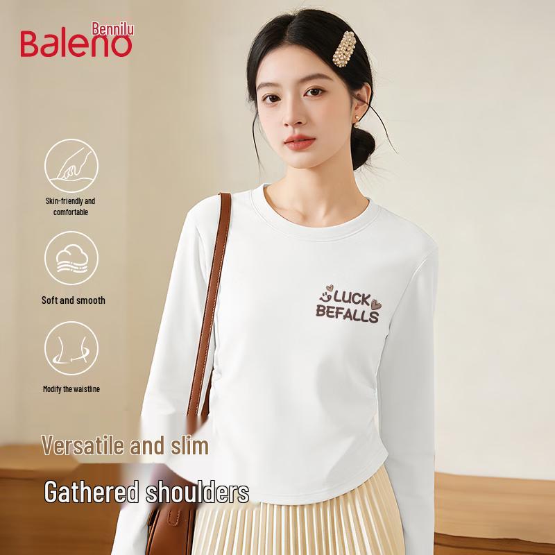 Baleno Women s Slim-Fit Lucky Smile Long-Sleeve Tee XL