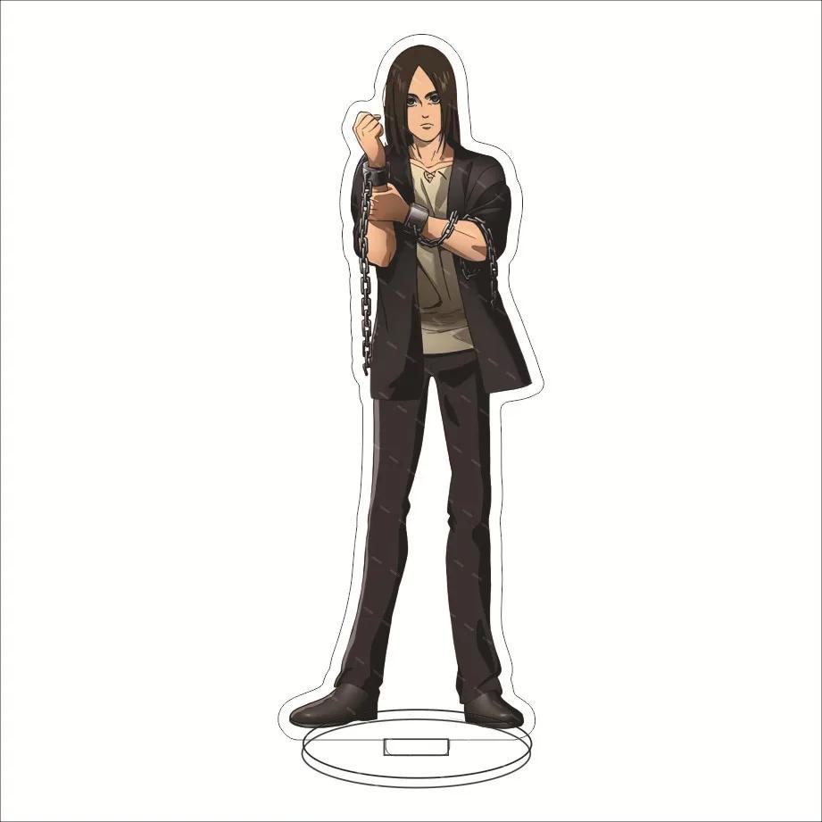 Anime Attack On Titan Acrylic Decorative Crafts Toy 15cm Mikasa ARMIN EREN Collectible Figures Desktop Home Decoration