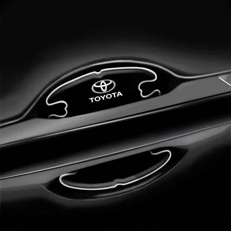 Car Body Anti-Collision Protection Strip Auto Door Handle Bowl Anti-Scratch Sticker For Toyota Camry corolla crown Auris C-HR