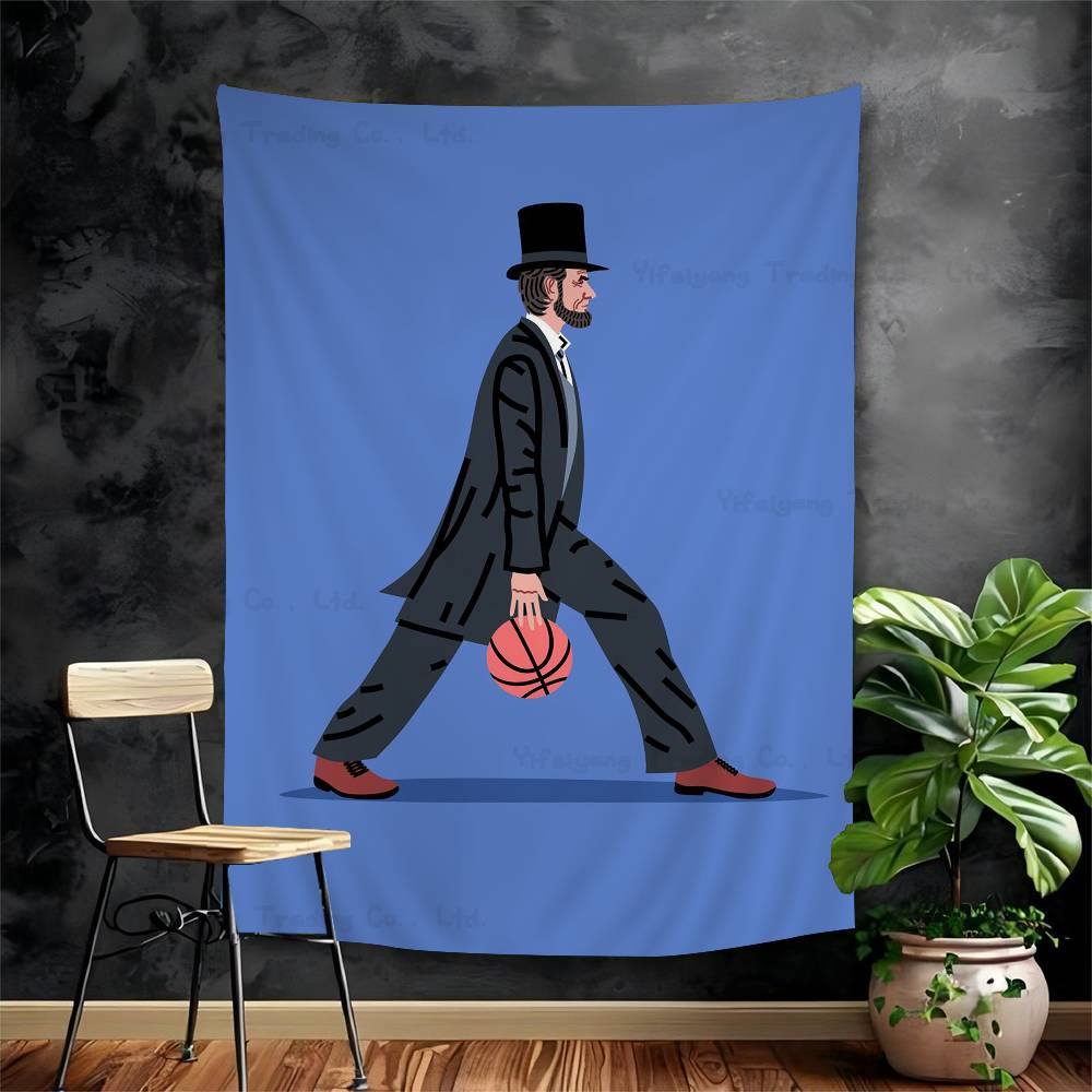 

Dribbler Great Man Printed Large Wall Tapestry Art Science Fiction Room Home Decor Decor Blanket 74x94cm(29x37in)