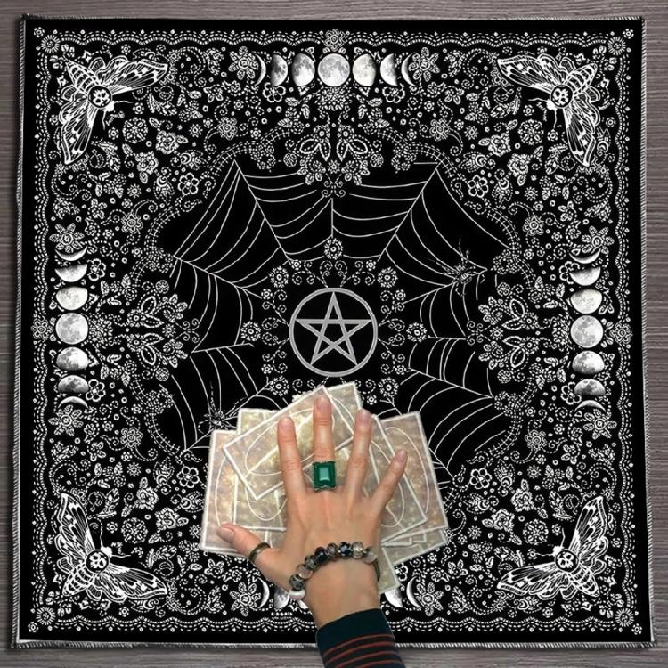 Moon Flower Star Astrology Tablecloth Tarots Divinations Tablecloth Altars Cloth Divinations Board Game Accessories