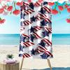American Flag Stars and Stripes Design Beach Towel Quick-drying for Travel Outdoor Sports Jogging Beach and Swimming