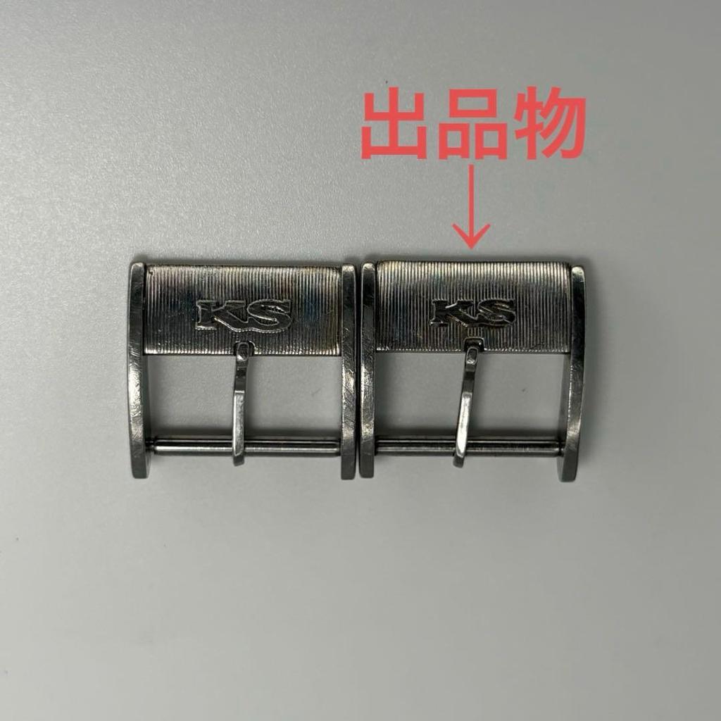 [USED] Rare KING SEIKO KS Small Logo Genuine Buckle 15mm