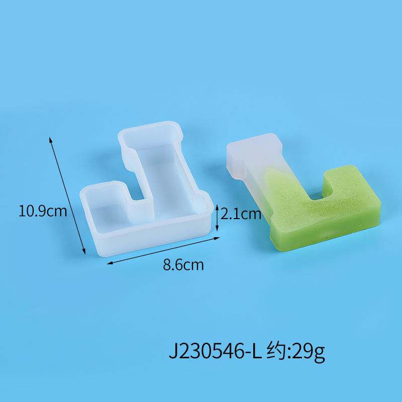 A-Z Alphabet Letter Shape Silicone Resin Casting Molds DIY Epoxy Resin Moulds
