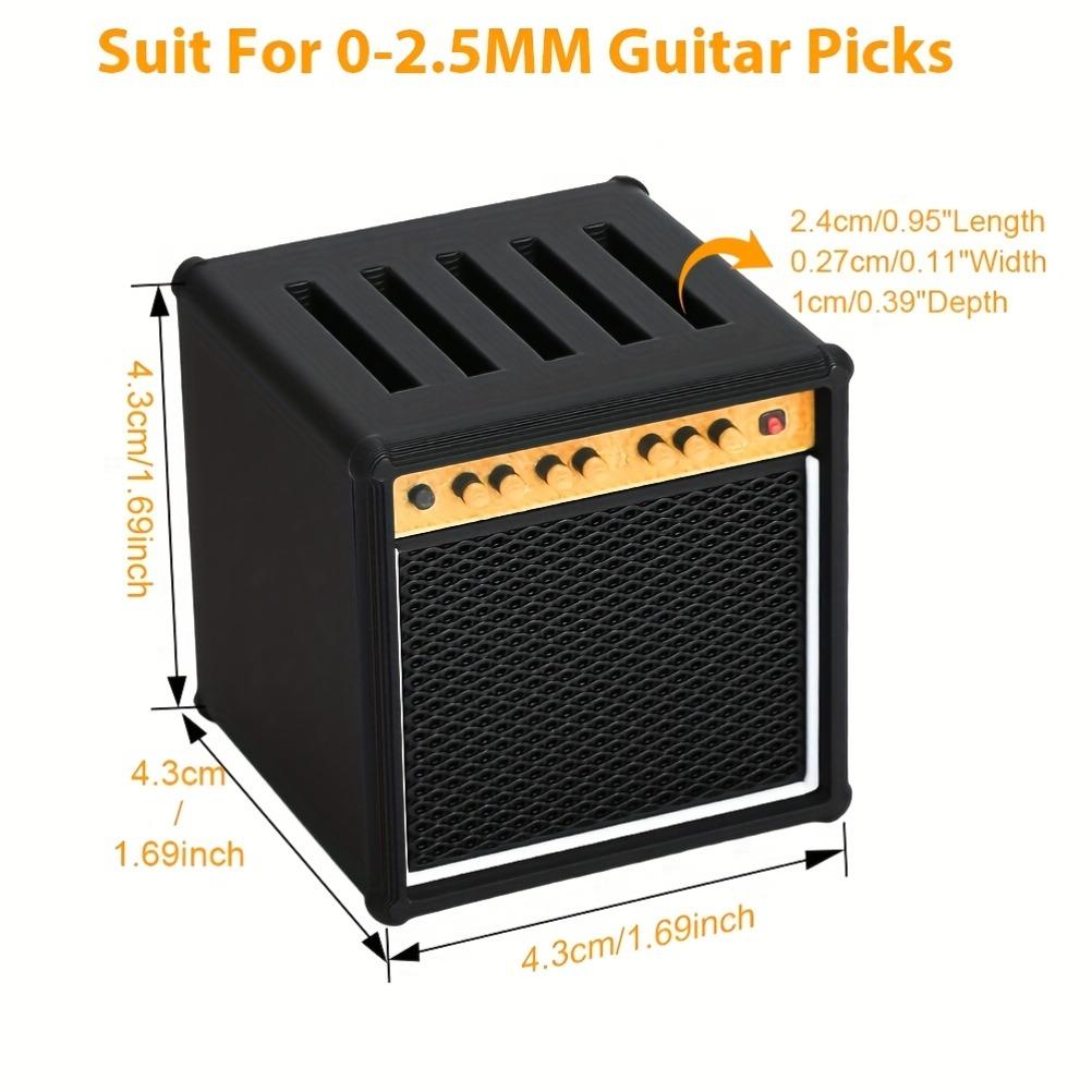 Guitar Pick Holder Guitar Speaker Model Pick Storage Box Portable Ukulele Guitar Pick Holder Guitarist Gift