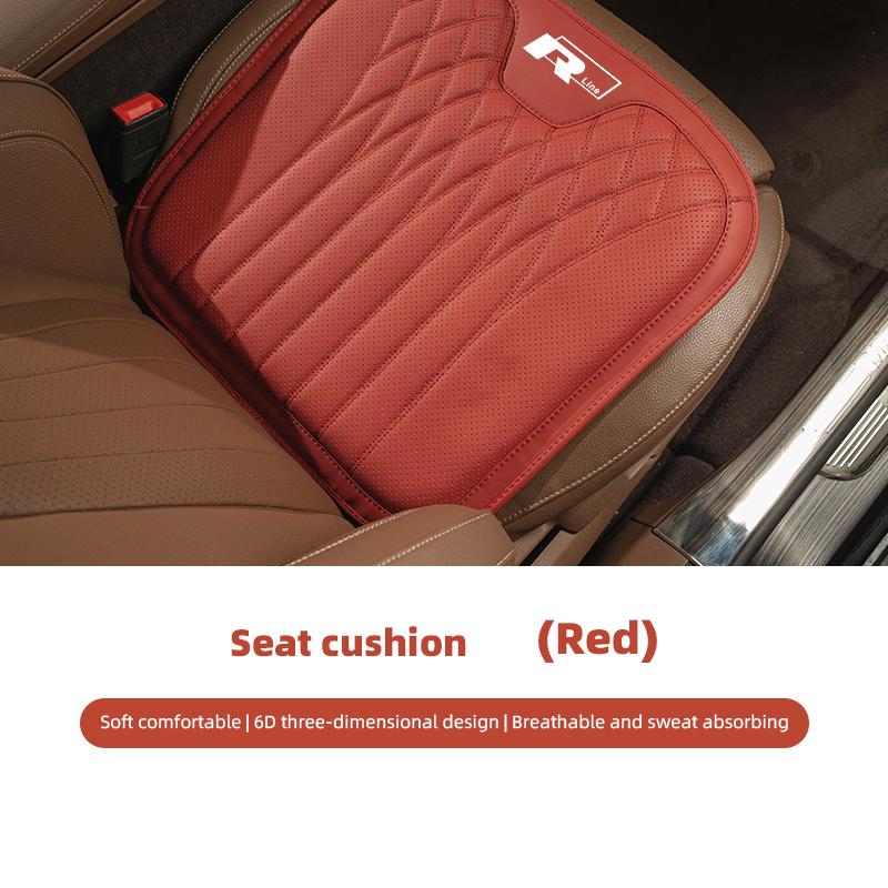 Car Seat Cushion Cover Lumbar Support Waist Cushioning For VW GTI Polo Golf Passat B6 Jetta Tiguan Arteon CC Taigo T-ROC Hub Cap