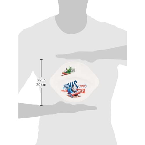 OSK Thomas the Tank Engine Lunch Plate with Dividers, Handle, Made in Japan, Dishwasher and Microwave Safe, Rubber Feet, Shatter-Resistant, Stylish, C