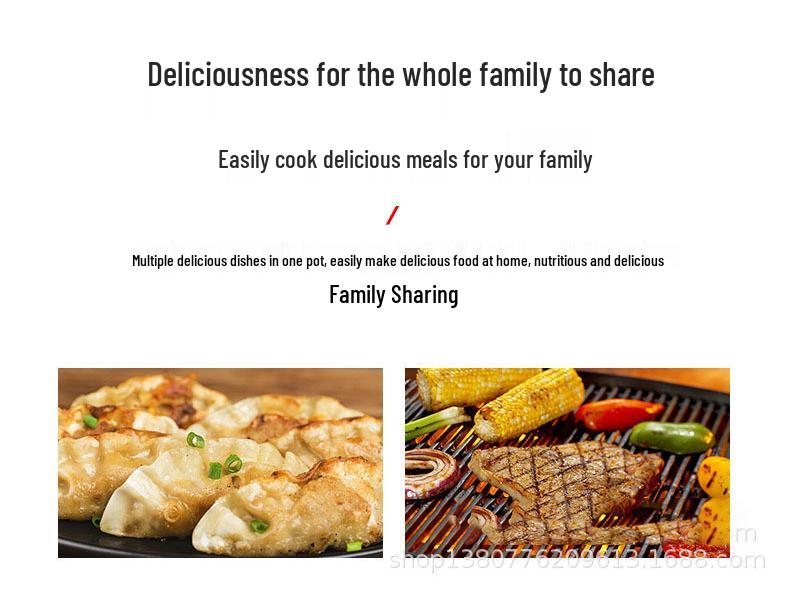 Multi-Function Electric Griddle: Large Non-Stick Deep Commercial Flat Pan