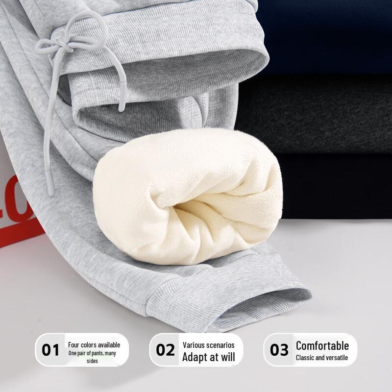 JEEP SPIRIT Men's Fleece-Lined Loose Fit Drawstring Sweatpants