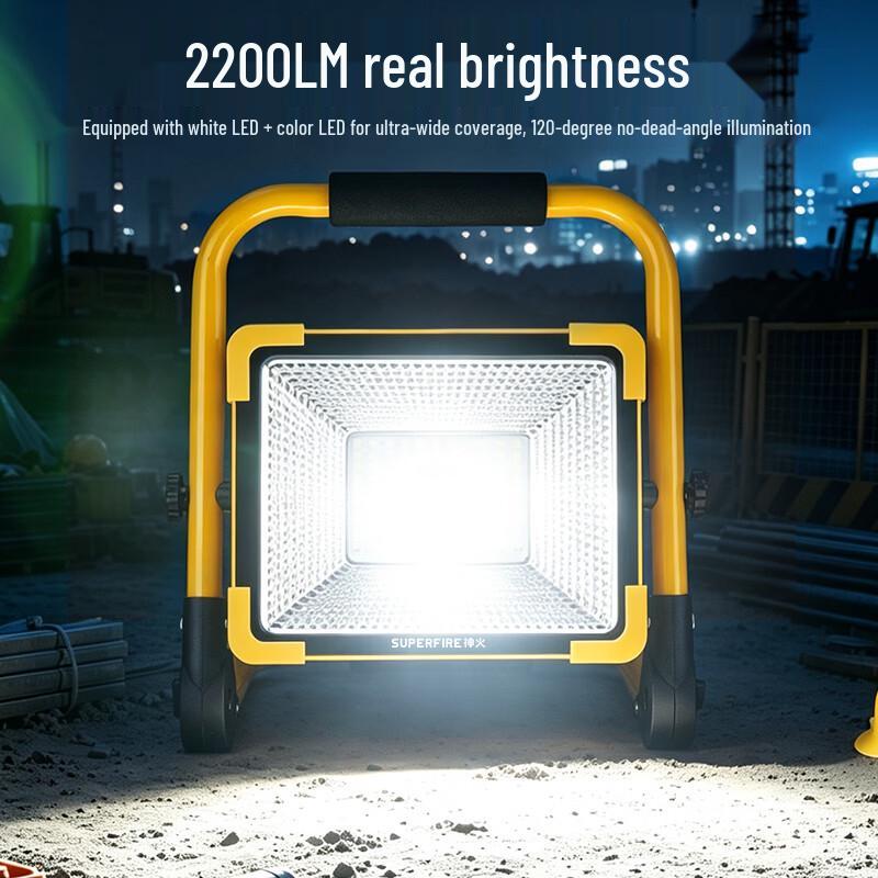 SupFire Portable 100W Rechargeable LED Floodlight