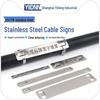 304/316L Stainless Steel Cable ID Tag Engraving Label