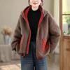Women's Retro Hooded Double-Sided Quilted Cotton Jacket - 2025 Winter Collection