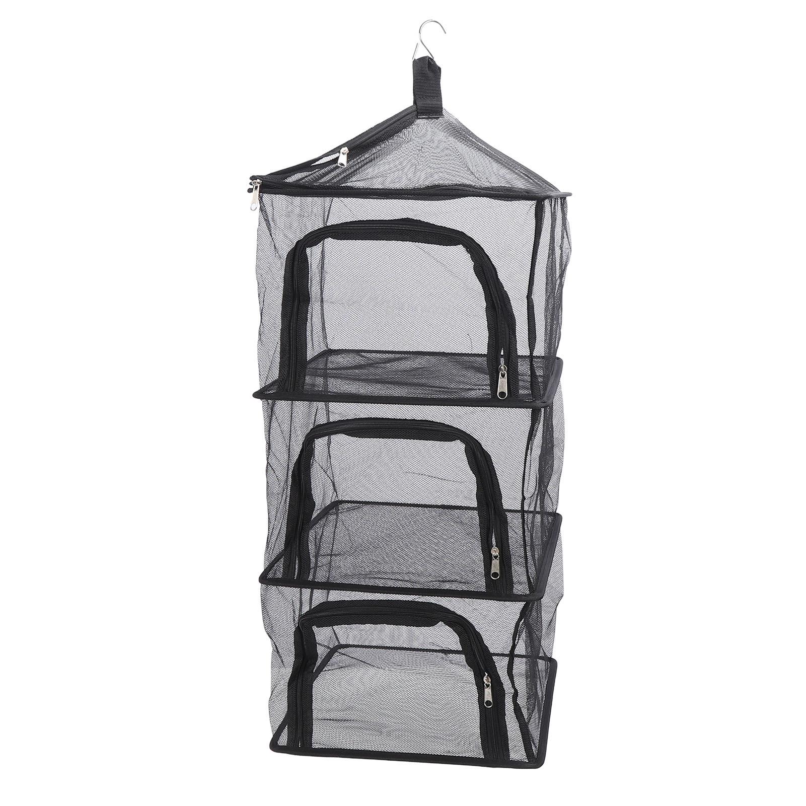 Уличная 4-слойная сушилка складная подвесная рыболовная сеть для овощей кухонной утвари кемпинга 2569₽