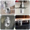 165-Piece Stainless Steel Rivet Nut Kit (M3-M10, Flat Head, Knurled)