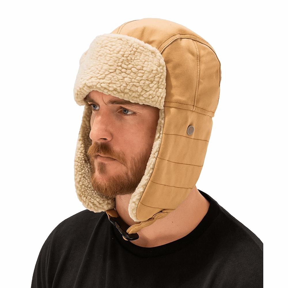 Windproof Ear Protective Hat Thickened Lei Feng Cap Simple Winter Plush Hat  Ski