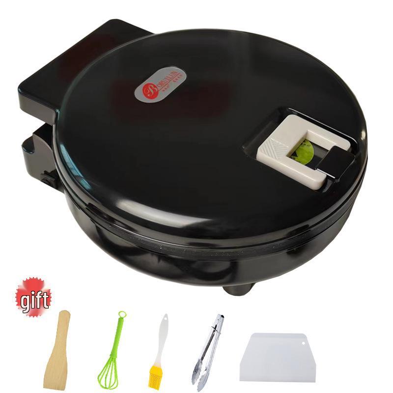 Household Electric Non-stick Pancake Maker with Auto Power-off and Double-Sided Heating for Thin Pancakes, Frying, and Grilling