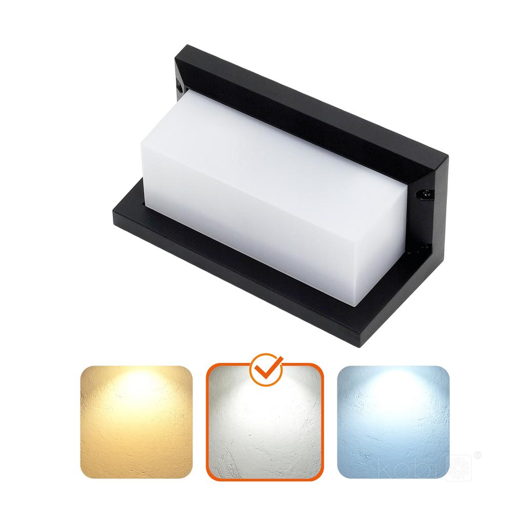 LED garden wall lamp 12W 4000K IP54 black