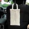 Cute Puff Cartoon Bear Bunny Tissue Bag Portable Hanging Tissue Case Box Holder Car Towel Napkin Papers Bag Paper Storage Box