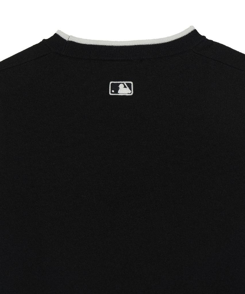 Emelbi Women'S Varsity Cooling Short Sleeve Knit Ny (Black)