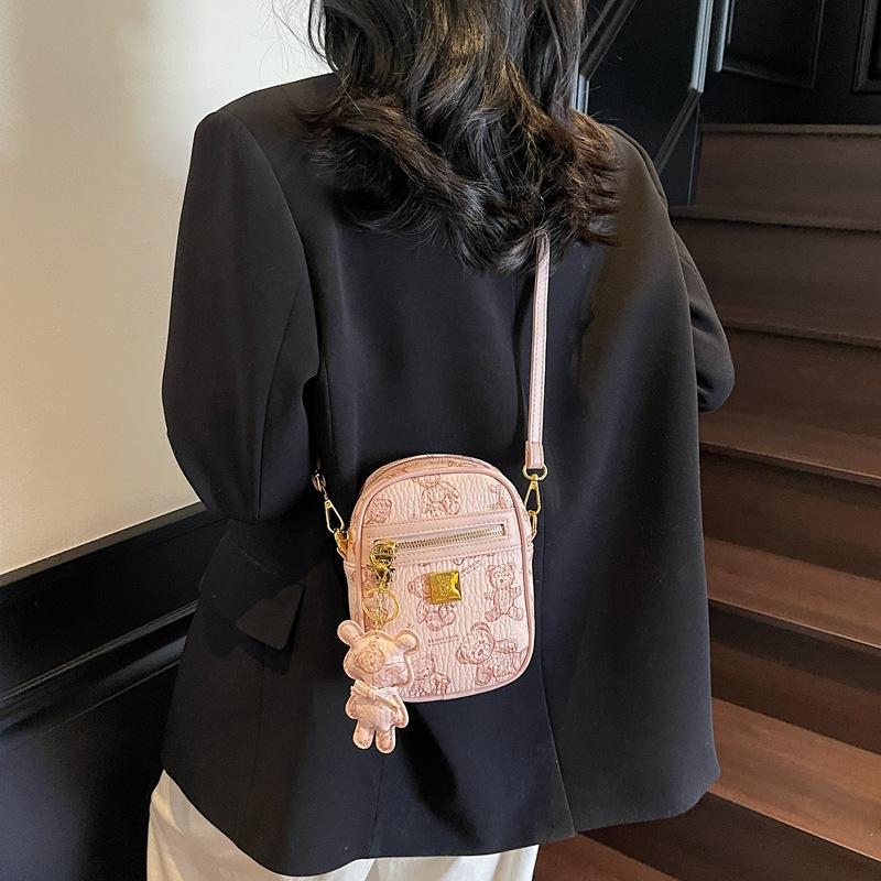 Bag Women's Spring Niche Popular New Trend Fashion Single Shoulder Simple Oblique Span Commuter Mobile Phone Bag