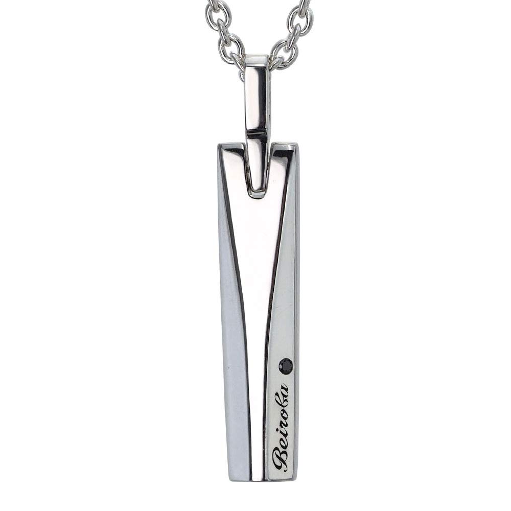 

beiroba0017 [Brand Name: 2PIECES] Men s Silver Accessory Necklace, Simple Brand
