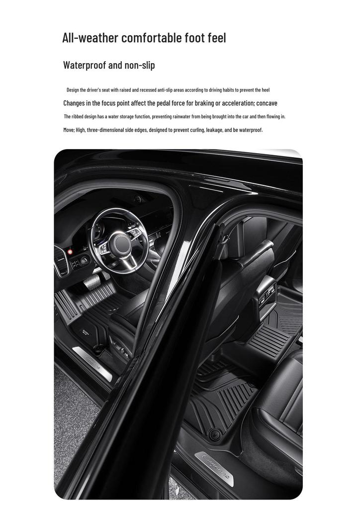 TPE Floor Mats for Hongqi Models 18-26: H5, H6, HS5, EQM5, E-HS3, HS3, H9