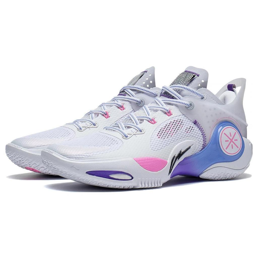 Li Ning Wade Fission 8 Textil Cómodo, Cuero Sintético, TPU Amortiguación Antideslizante Resistente a la Abrasión Caña Baja ABPT029-11