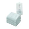 Carari Face Towel Microfiber with 4x Water Absorption Power Earth Blue Set of 3 Quickly Absorbs Water Between the Fibers Quick Drying Marshmallow