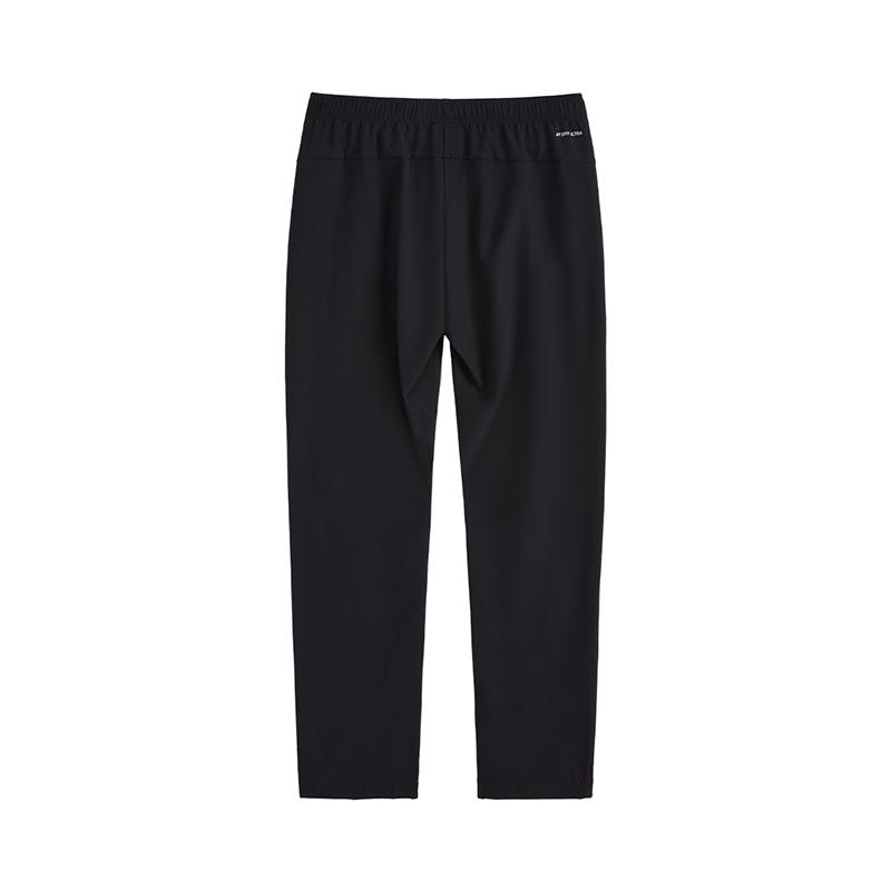 Li-Ning Fashionable Versatile Comfortable Casual Solid Color Simple Knitted Sports Pants Women Bottoms Black AYKV822-1