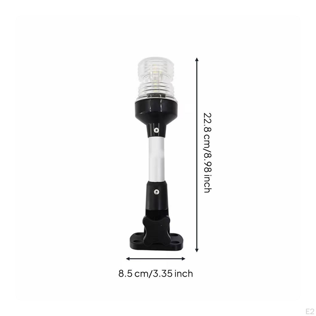 Marine LED Navigation Light Ribbed Lens Two Mounting Holes 12 Inch