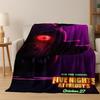 3D F-FNAF Spiel Cartoon Flanelldecke Weiche Warme Überwurfdecke für Bett Schlafzimmer Wohnzimmer Reise Camping Picknick Geschenk