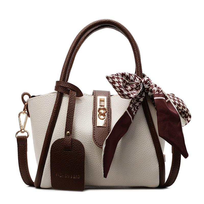 Premium texture bag women's new foreign style versatile messenger bag fashionable portable bucket bag