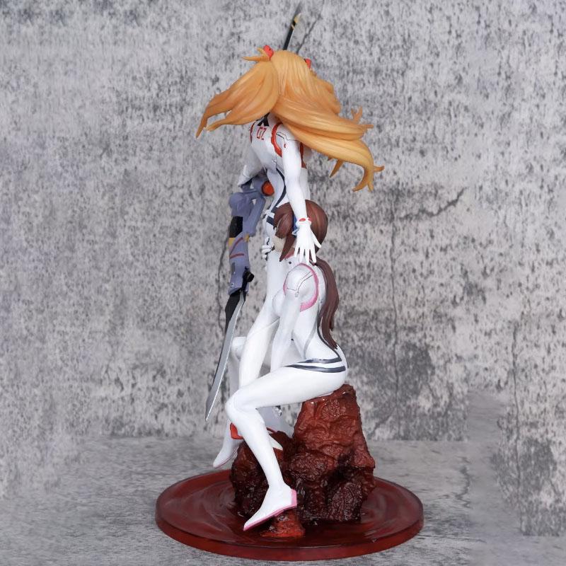 23cm Asuka Langley Soryu Action Figure Manga Figurine Doll Ornament Anime Asuka Langley Soryu Figuras GK Statue Model Toys Gift
