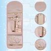 1 Pc Travel Jewelry Storage Box With Foldable Jewelry Roll, Suitable For Travel Rings, Necklaces, Earrings, Bracelets, Mini