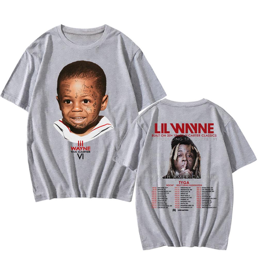 

Lil Wayne Tha Carter VI Tour T-shirt 2025 NEW Album Printing Tshirts Summer Male Loose T Shirt Men Women Clothing Unisex Summer S