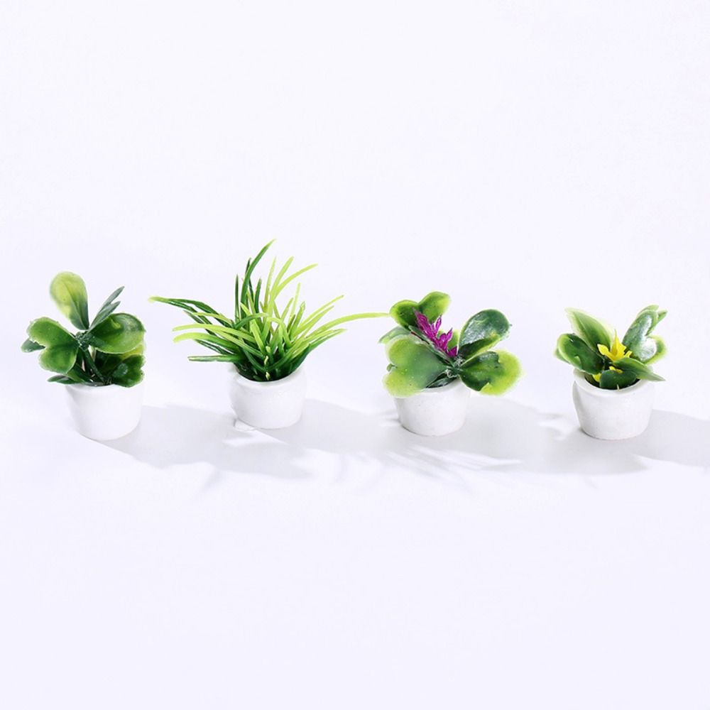 1:12 Dollhouse Simulation Potted Plants Simulation Plants Dollhouse Green Plant  Kids Gift
