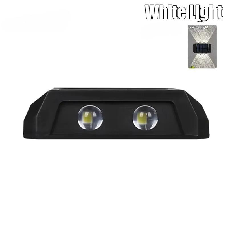 Solar Wall Light IP65 Waterproof LED Safety Light Up Down Lighting Easy Install Outdoor Patio Yard Garden Street Landscape Decor