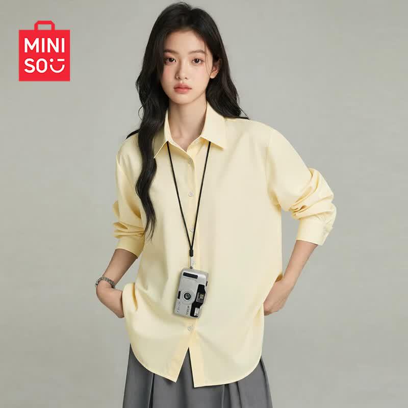 MINISO Women s Lightweight Ice Silk Sunscreen Shirt M