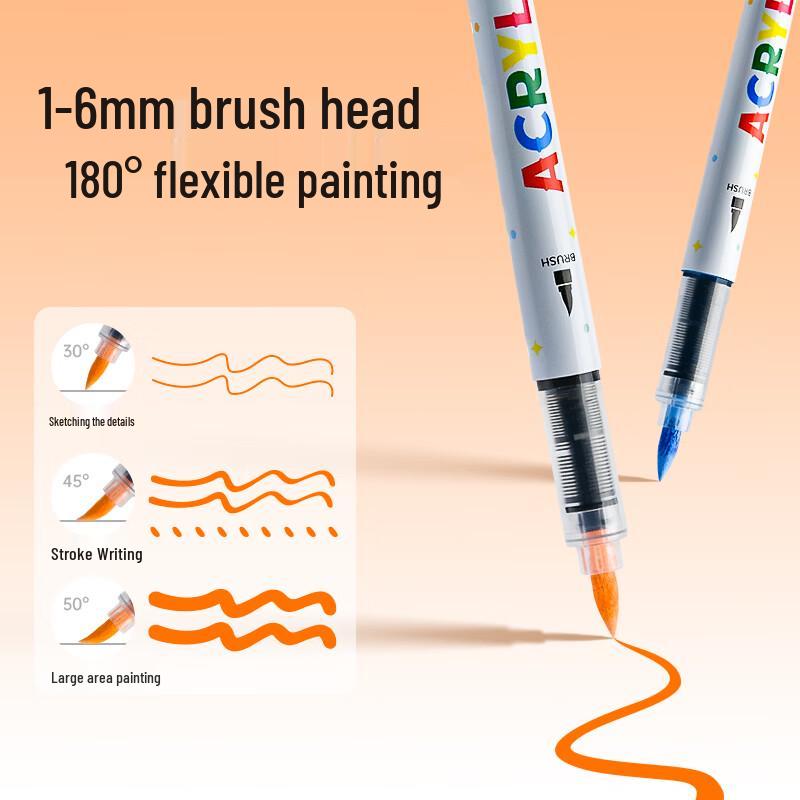 Touchcolor Soft-Tip Acrylic Marker Pen Set