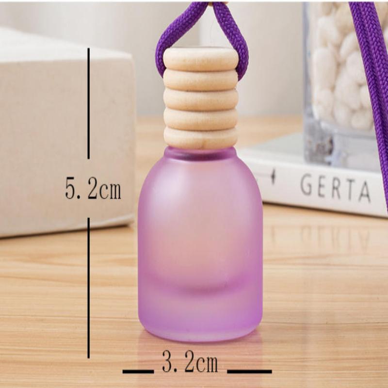 1Pcs 11ml Air Freshener Empty Bottle Car Hanging Glass Bottle Aromatherapy Pendant Diffuser Car Decoration Aromatherapy Ornament