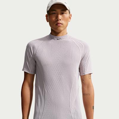 Nike Dri FIT ADV Quick Dry T Shirts Men s Stand Collar Moderate S