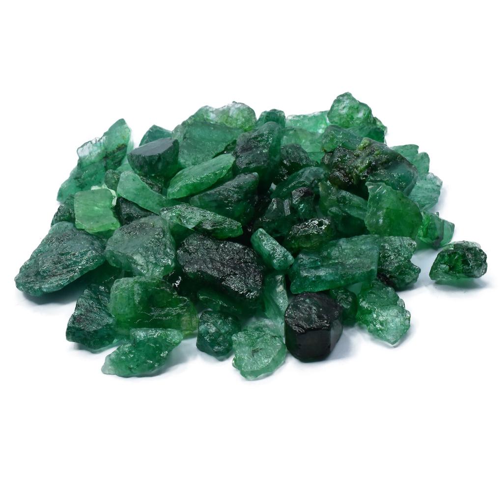Natural Green Emerald Loose Gemstone 200 ct Uncut Rough for Lapidary and Gem Collections