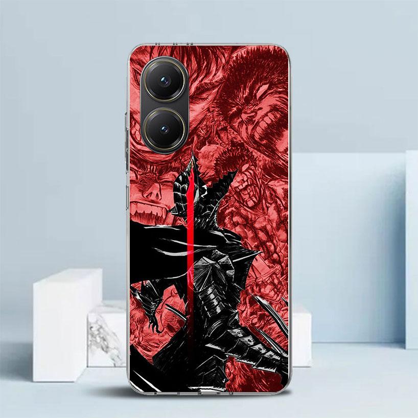 Black White G-Guts B-Berserks Phone Case For Xiaomi Poco F7 Ultra X5 X6 X7 Pro M7 Redmi 15C 15 13C 13 12C 12 10C 10 10A 9 9C 9A