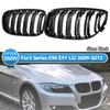 Per BMW Serie 3 E90 E91 LCi 320i 325i 330i 2009-2013 Griglia Centrale Doppia Riga Paraurti Anteriore Stile Sportivo