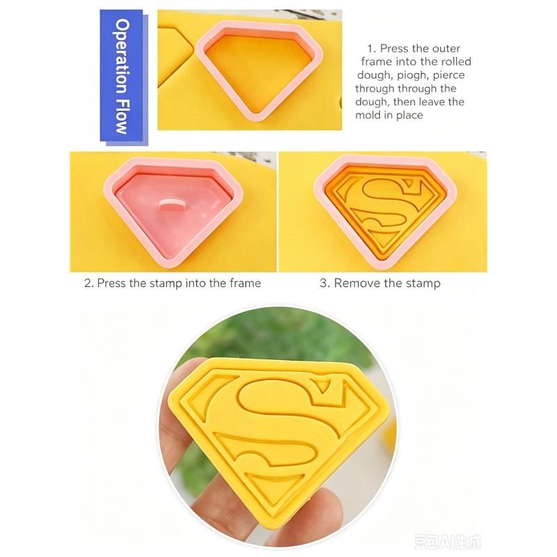 Durable 16Pcs Biscuit Press Molds 2 Gift Boxes,Each Pattern 2Pcs Cartoon Cutters For Home Cookie Fondant Craft