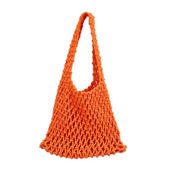 Hand Braided Tote Bag Large Capacity Boho Handbag Women Summer Beach Tote Rope Braided