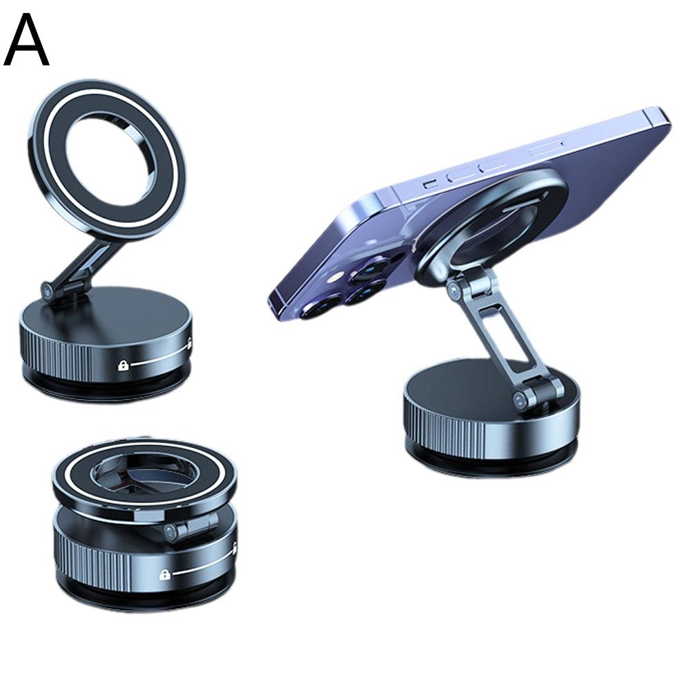 

Вакуумная присоска Автомобильный держатель для телефона Вращение 360° Сильный магнитный Складная подставка Для iPhone 12-16 Pro