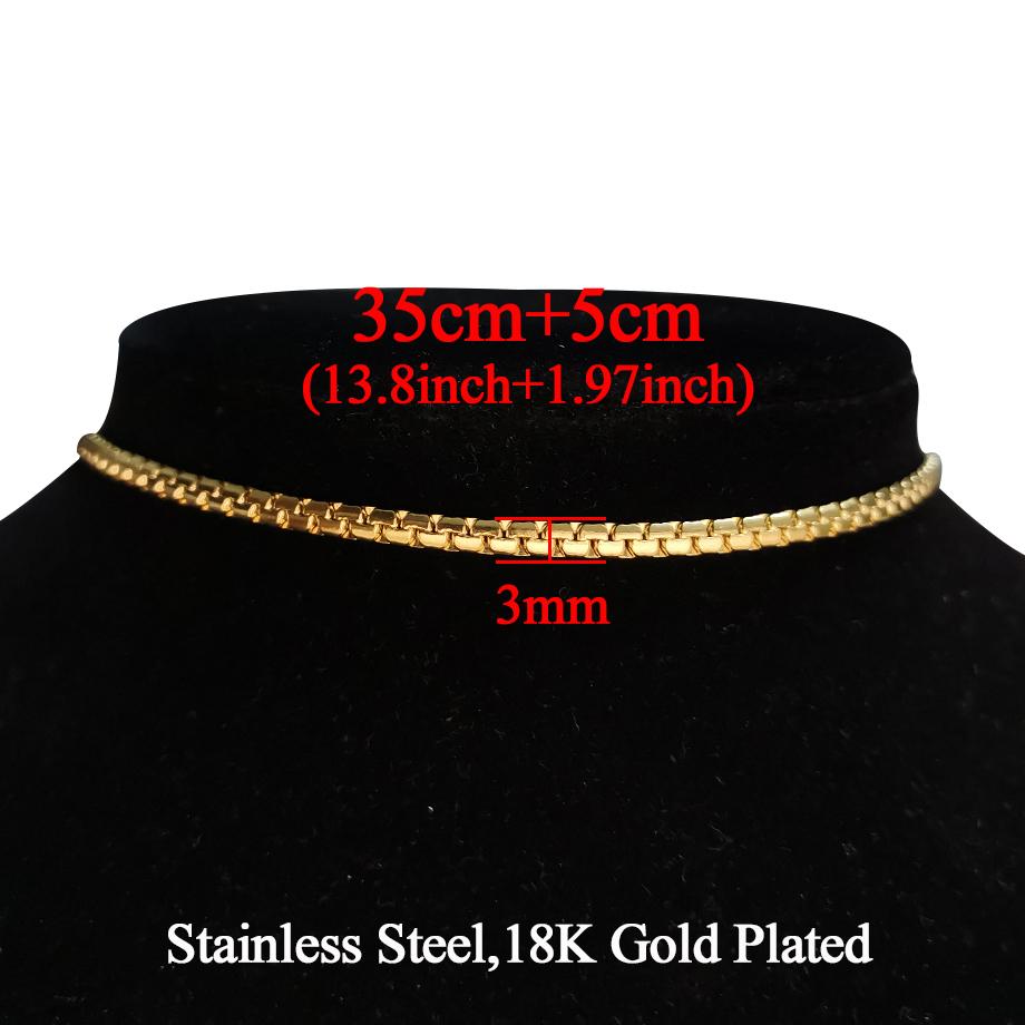 2025 High Quality Clavicle Blade Chains Dropshipping Women Gold Silver Color Stainless Steel 35+5cm Snake Choker Necklace Chain