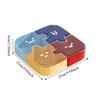 Compartmentalized Storage Jigsaw Fruit Tray Plastic Nut Box Cute Dried Fruit Tray  Home Use